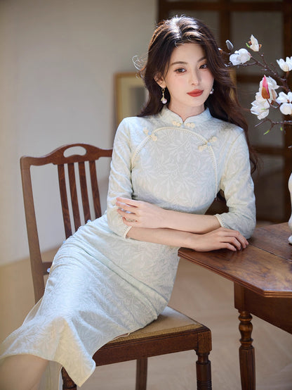 Elegant New Chinese Style Cheongsam – Daily Wear 2025