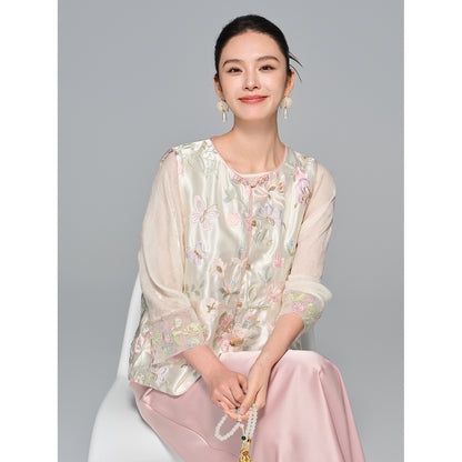 Stylish Embroidered Outerwear Vest