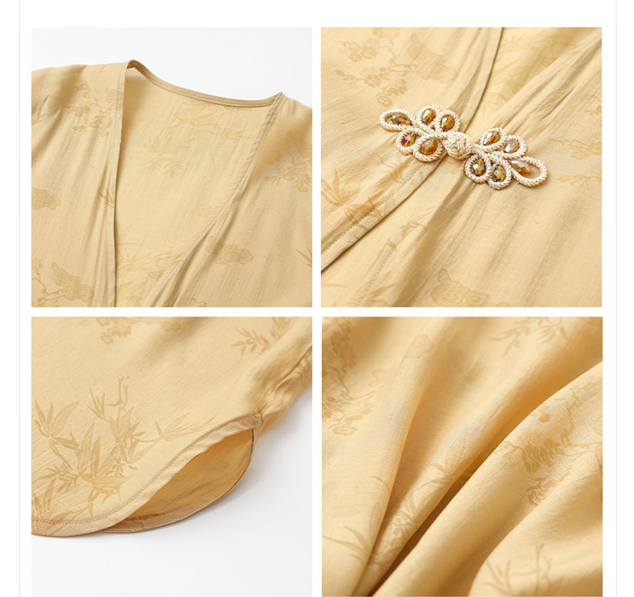 Elegant New Chinese Style High-End Women's Long Sleeve Loose Coat