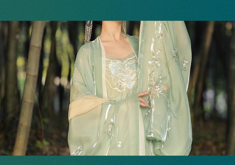 Super Fairy Hanfu Outfit — Improved Zen Hezi Dress for Women