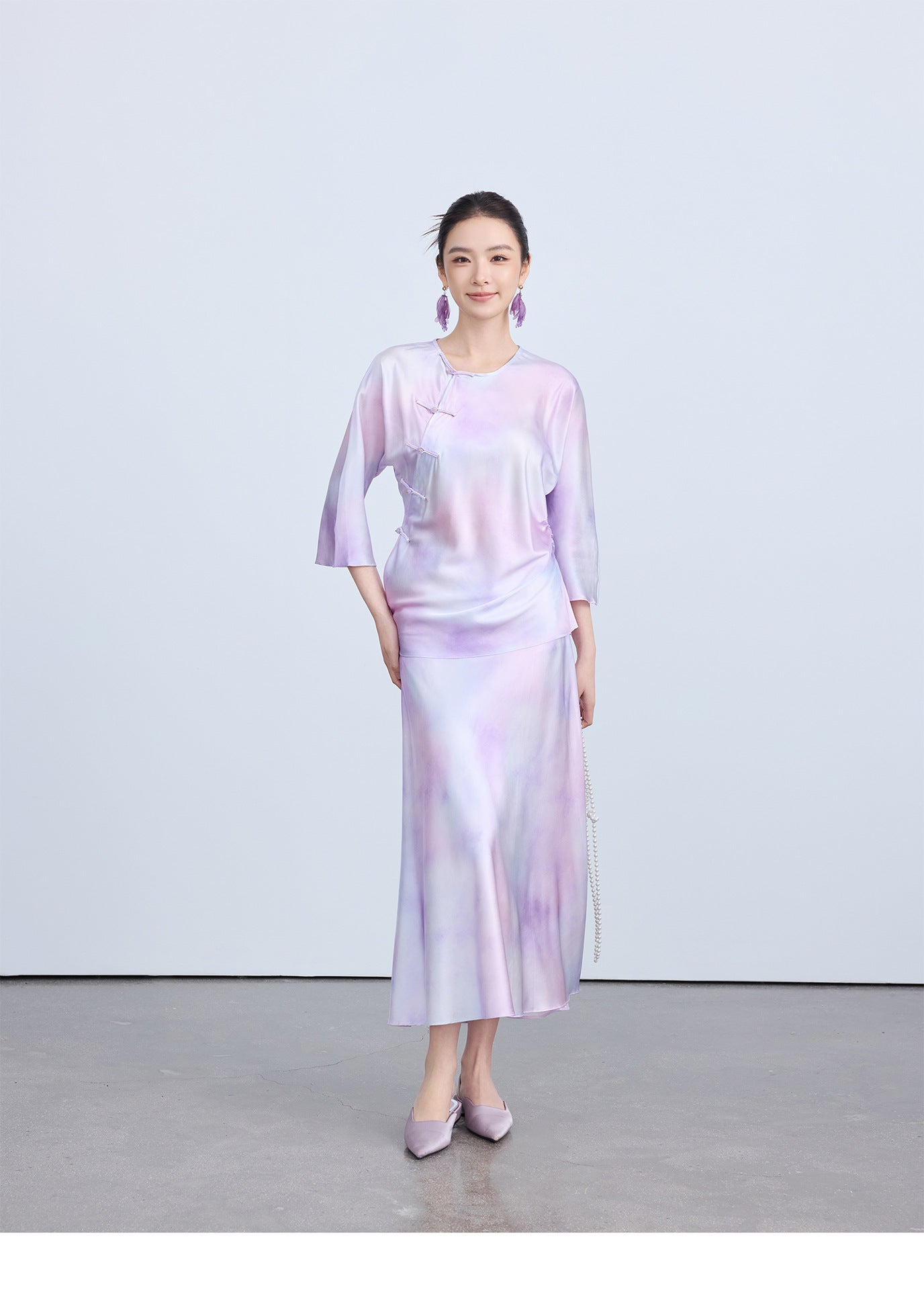 Elegant Waist-Cinching Chinese Style Summer Top