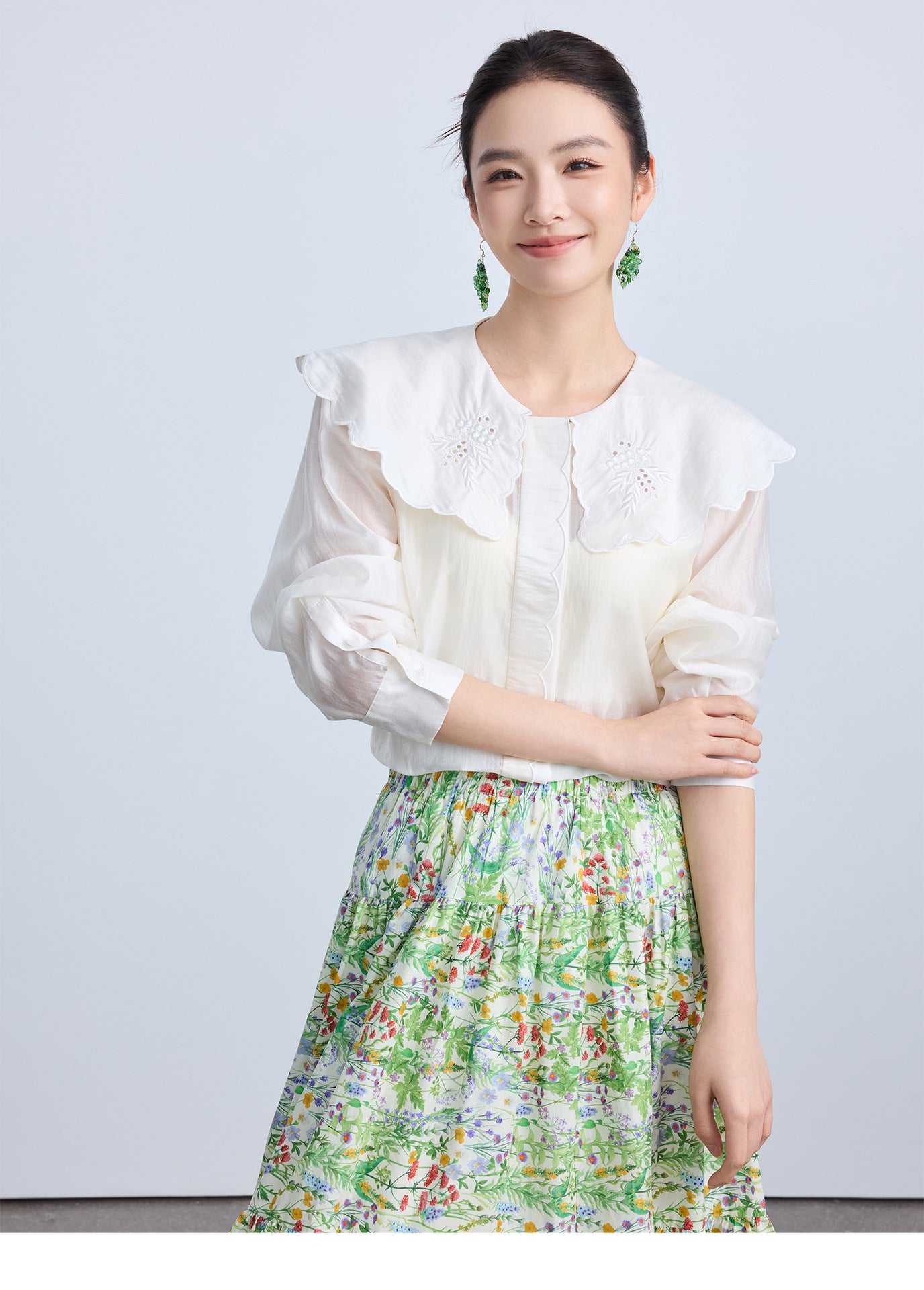 Elegant Loose Fit Chinese Style Summer Top