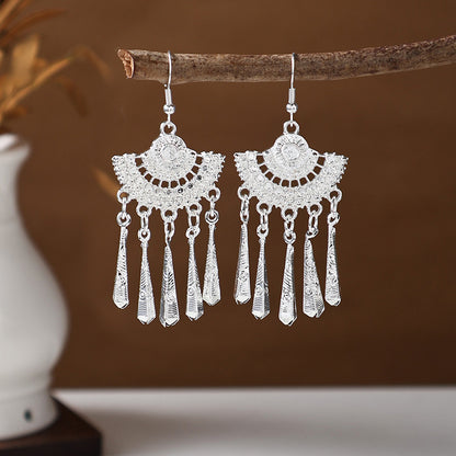 Ancient Style Ethnic Earrings | Elegant Miao Jewelry for Women