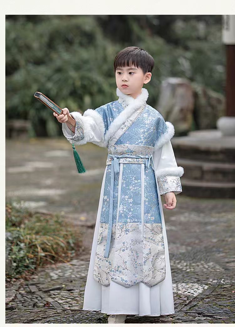 Children’s Chinese Style Hanfu | Autumn Winter Boys’ National Style Tang Suit