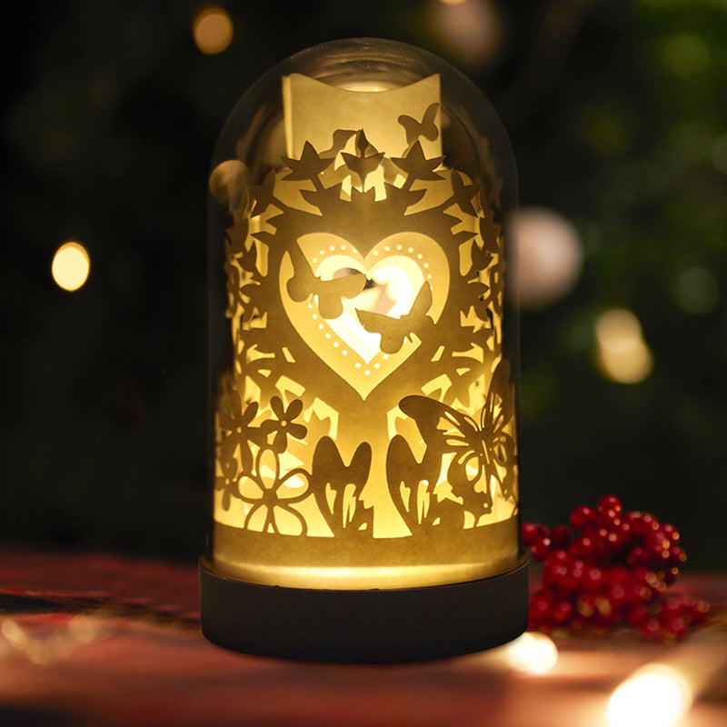 DIY 3D Paper Carving Lamp Handmade Panoramic Night Light