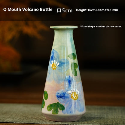 Jingdezhen Handmade Ceramic Vase — Oil Painting Style Small Home Decor