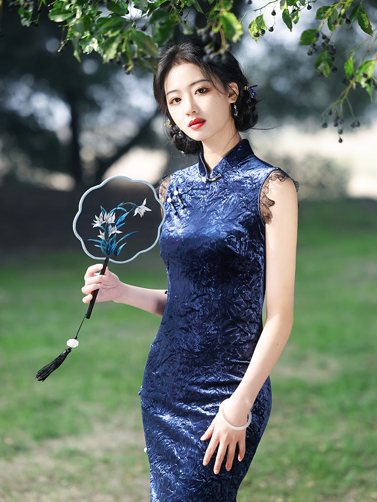 Improved Slim Fit Qipao – Elegant Daily Wear Dress