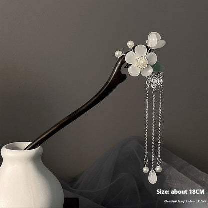 Wooden Hairpin Hair Bun Ornament | Chinese Style Cheongsam Hair Accessory