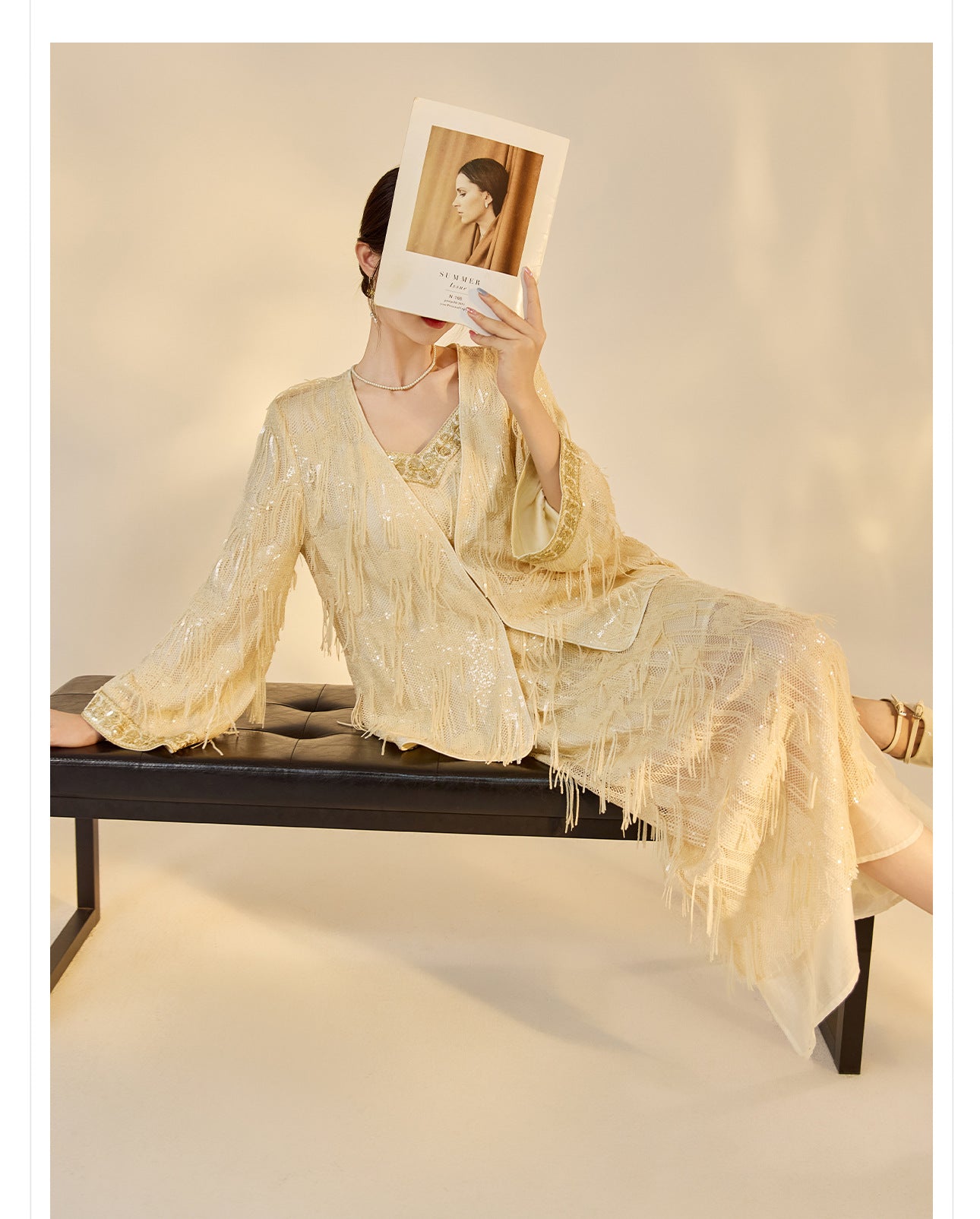 Autumn High-End Embroidered Tassel Cardigan | New Chinese Style Top