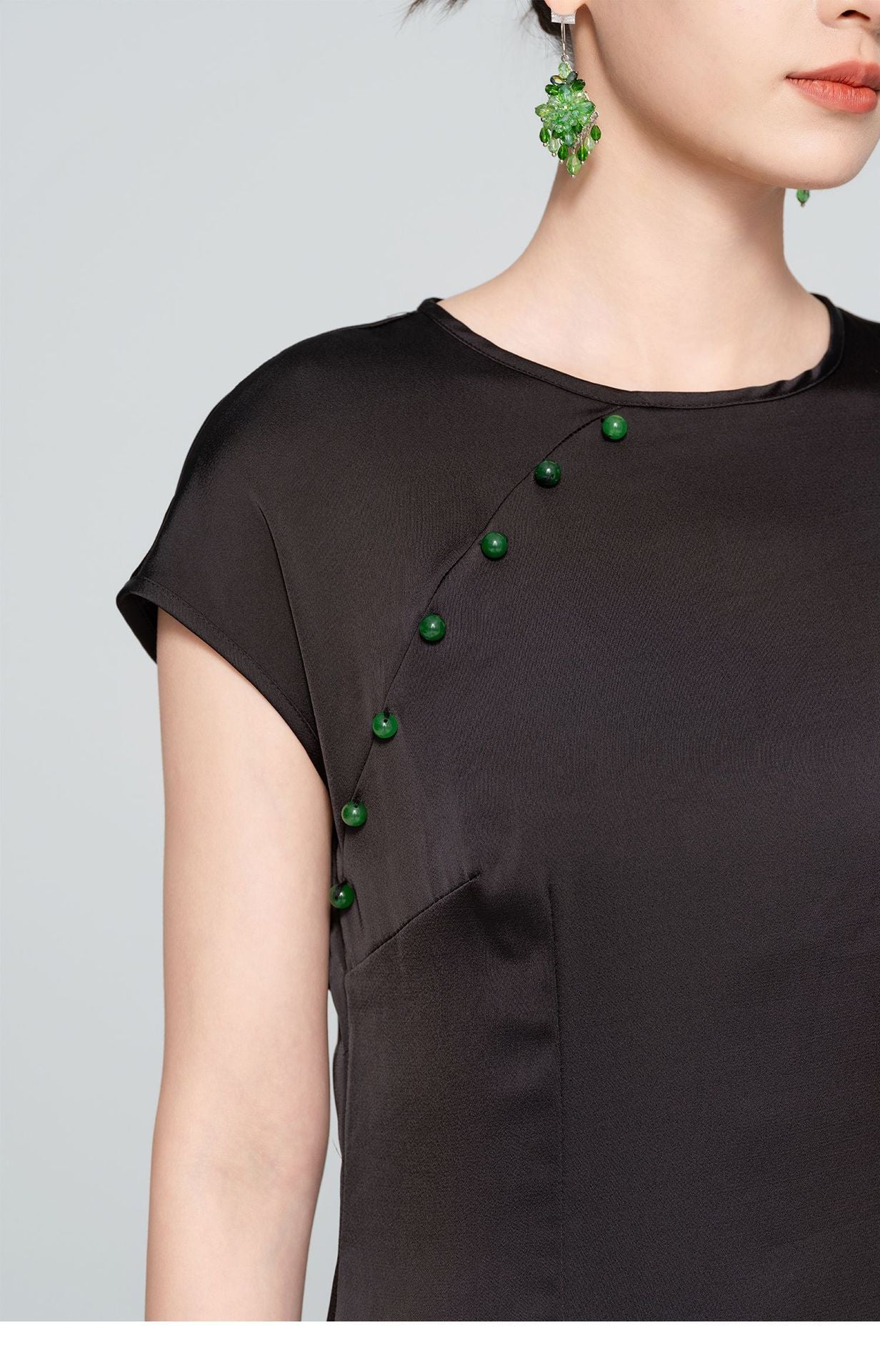 Artistic Improved Qipao – New Chinese Retro Side-Slit Dress