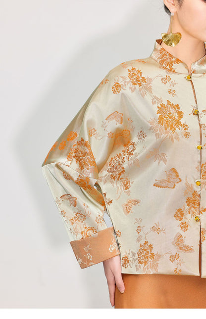 High-End Elegant Retro Zen Style Jacket for Women