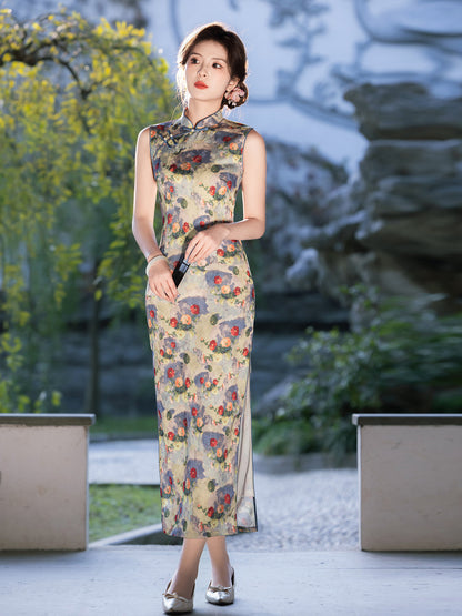 New Chinese Style Qipao – High-End Women's Daily Long Dress