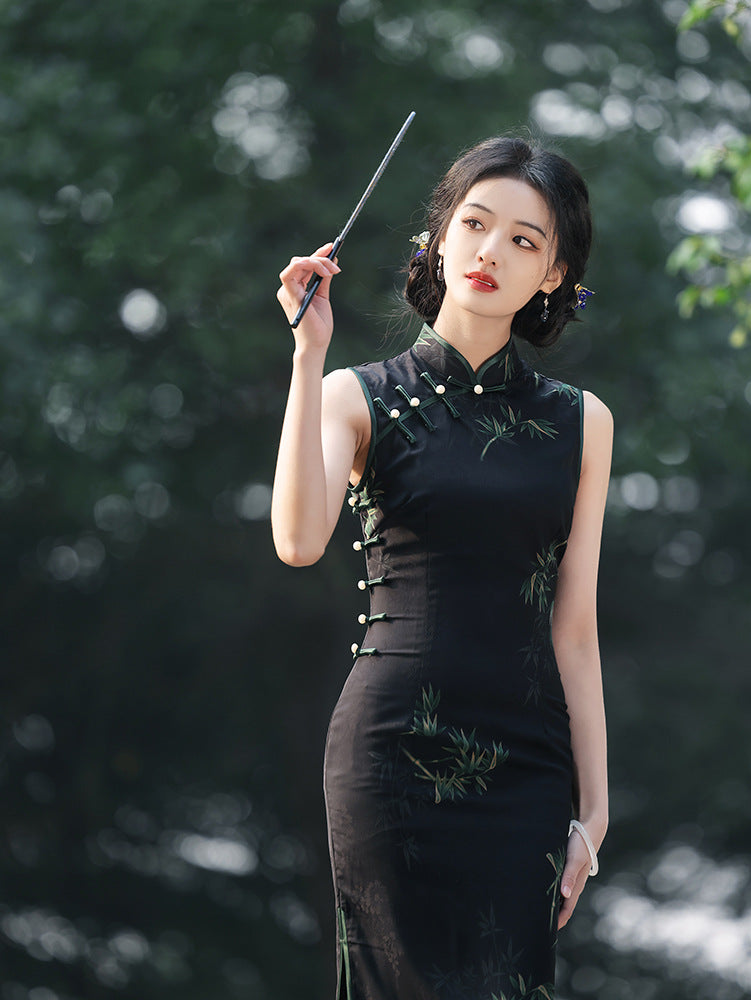 Improved Chinese Style Qipao – Elegant Youth Summer Dress