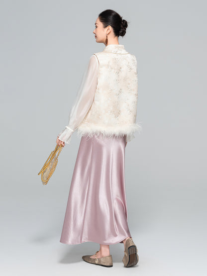 Elegant Slimming Long Satin Mermaid Skirt for Women