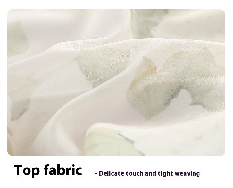 New Chinese Style Girls Outfit — Short Sleeve Shirt & Pleated Skirt