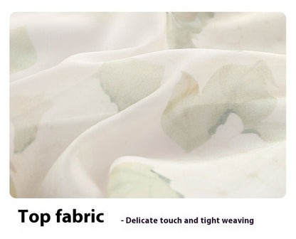 New Chinese Style Girls Outfit — Short Sleeve Shirt & Pleated Skirt