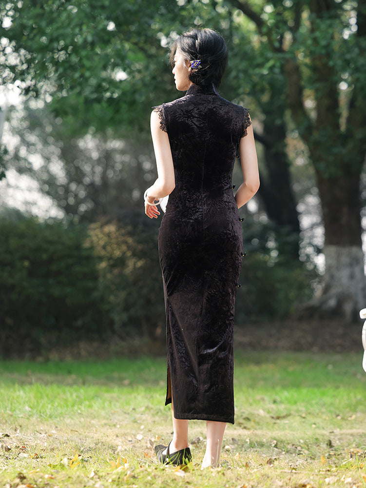 Improved Slim Fit Qipao – Elegant Daily Wear Dress