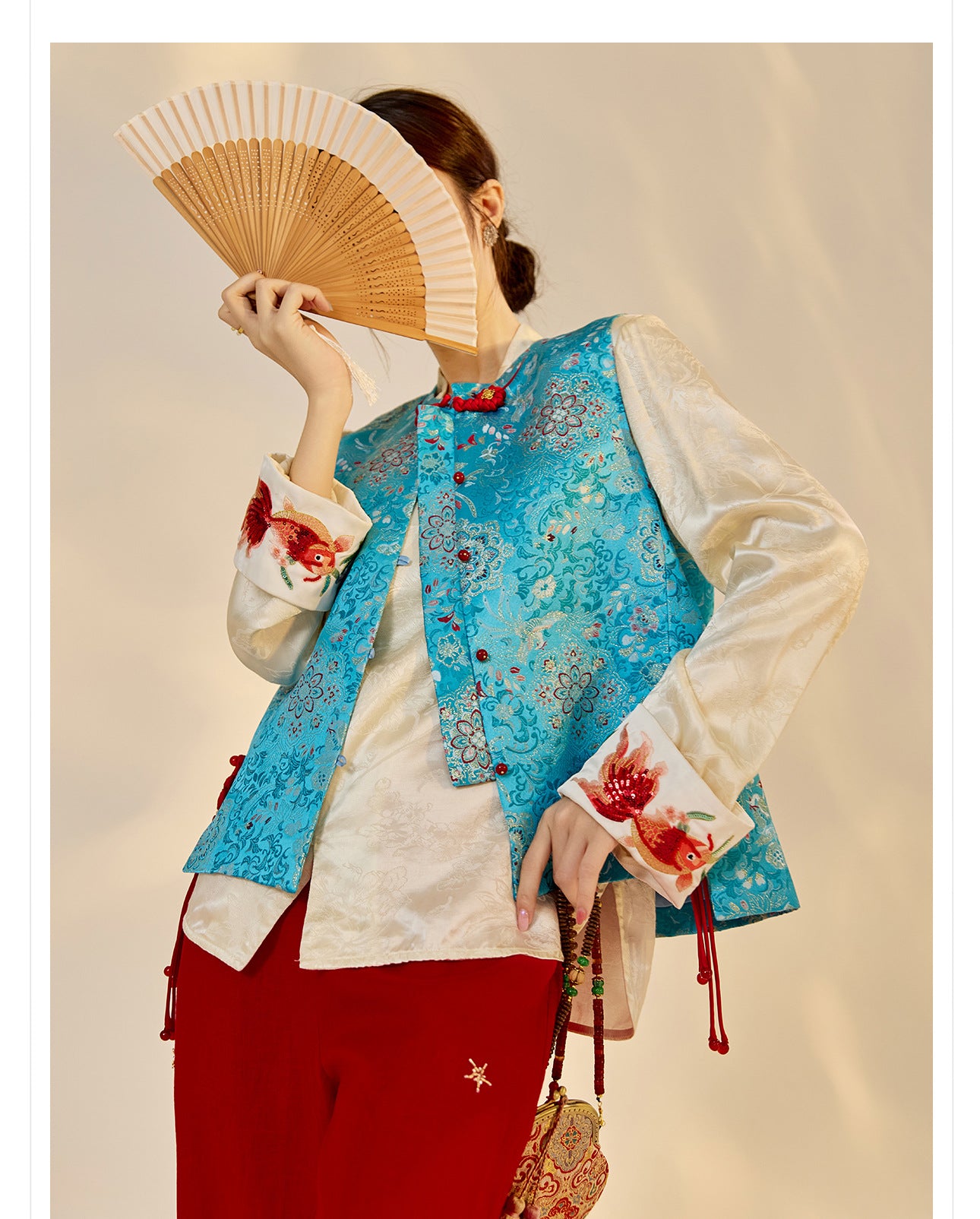 Early Autumn Retro Embroidered Vest | New Chinese Style Women's Top