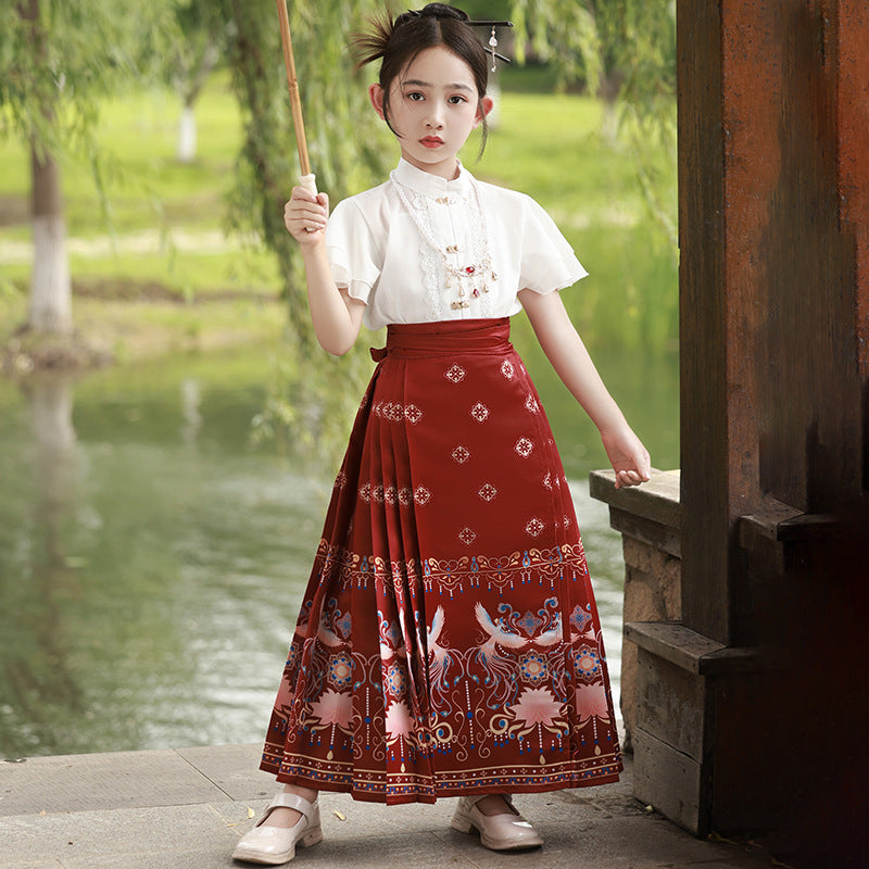 Children’s National Style Hanfu | Big Girls Ming Dynasty Tang Suit Outfit