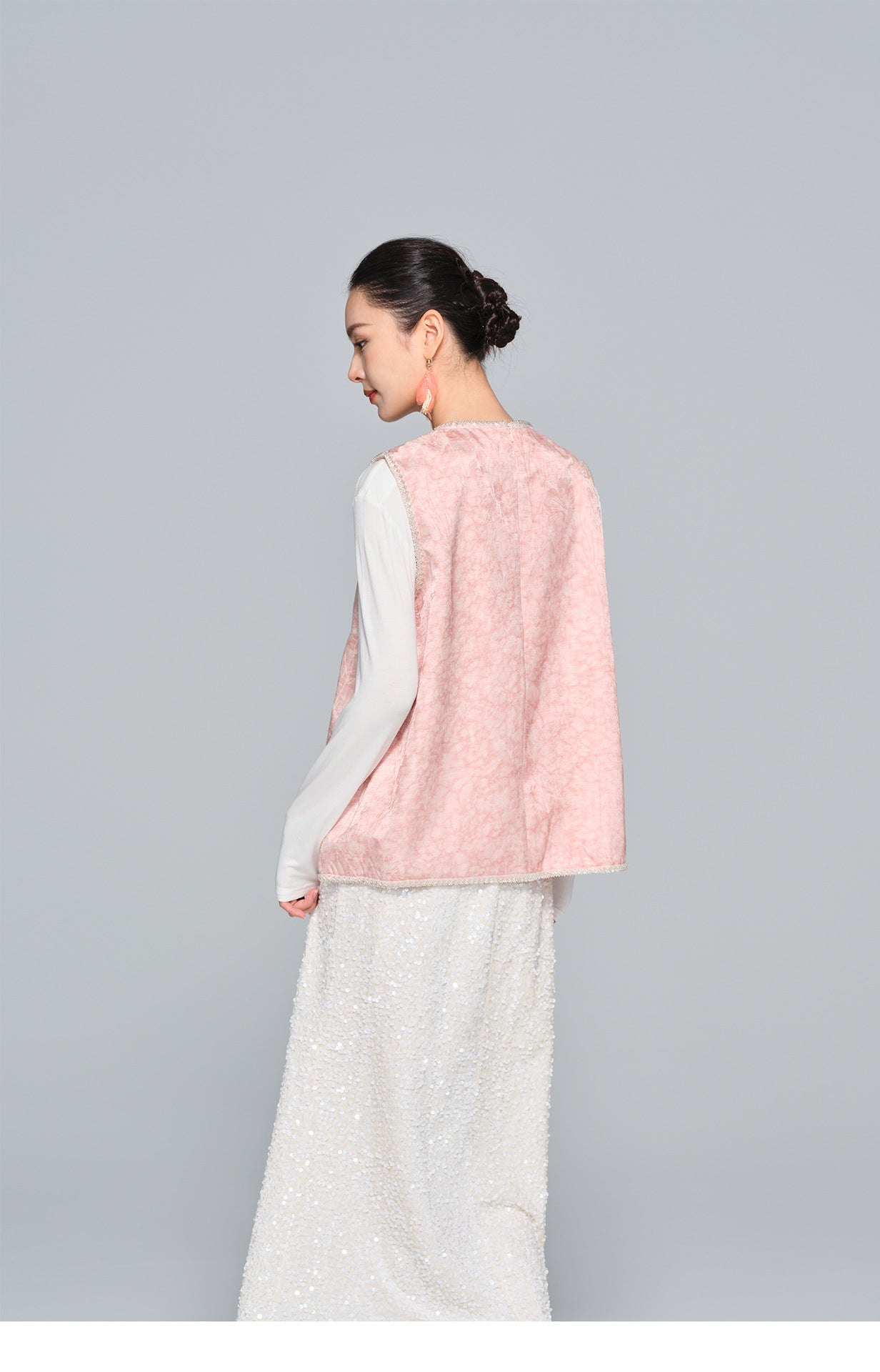 Stylish Heavy Embroidery Vest for Women