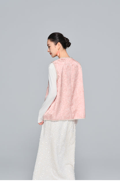 Stylish Heavy Embroidery Vest for Women