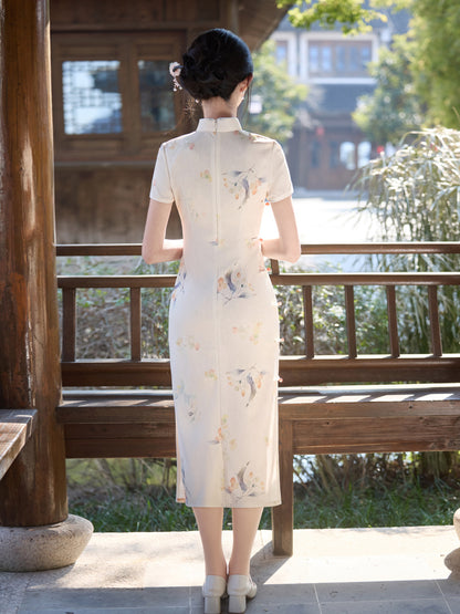 New Chinese Style Cheongsam – High-End Slim Fit Daily Dress