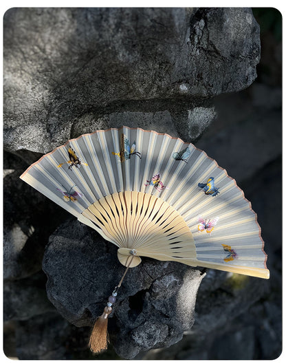 Handmade Suzhou Embroidery Folding Fan — Chinese Style Craft Gift