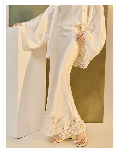 New Chinese Style Embroidered Jacket Skirt Set | Heavy Bead Lace Patchwork