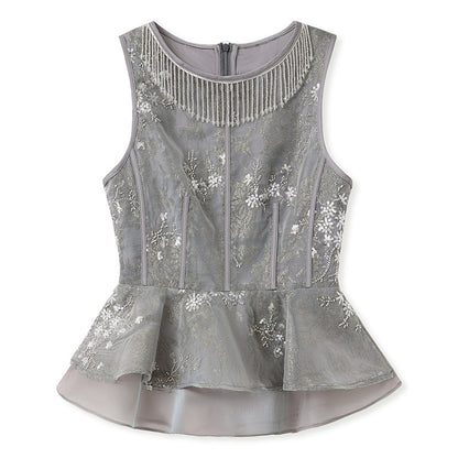 Elegant National Style Jacquard Beaded Embroidery Women's Set