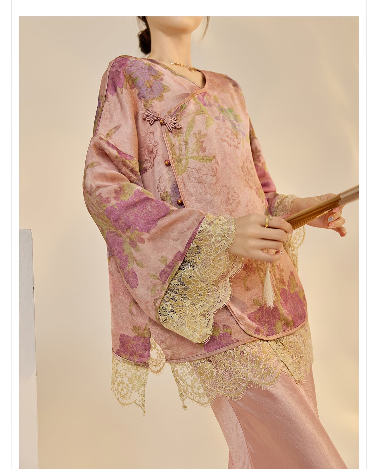 2025 New Chinese Style Light Luxury Jacket | Elegant Printed Rayon Women's Top