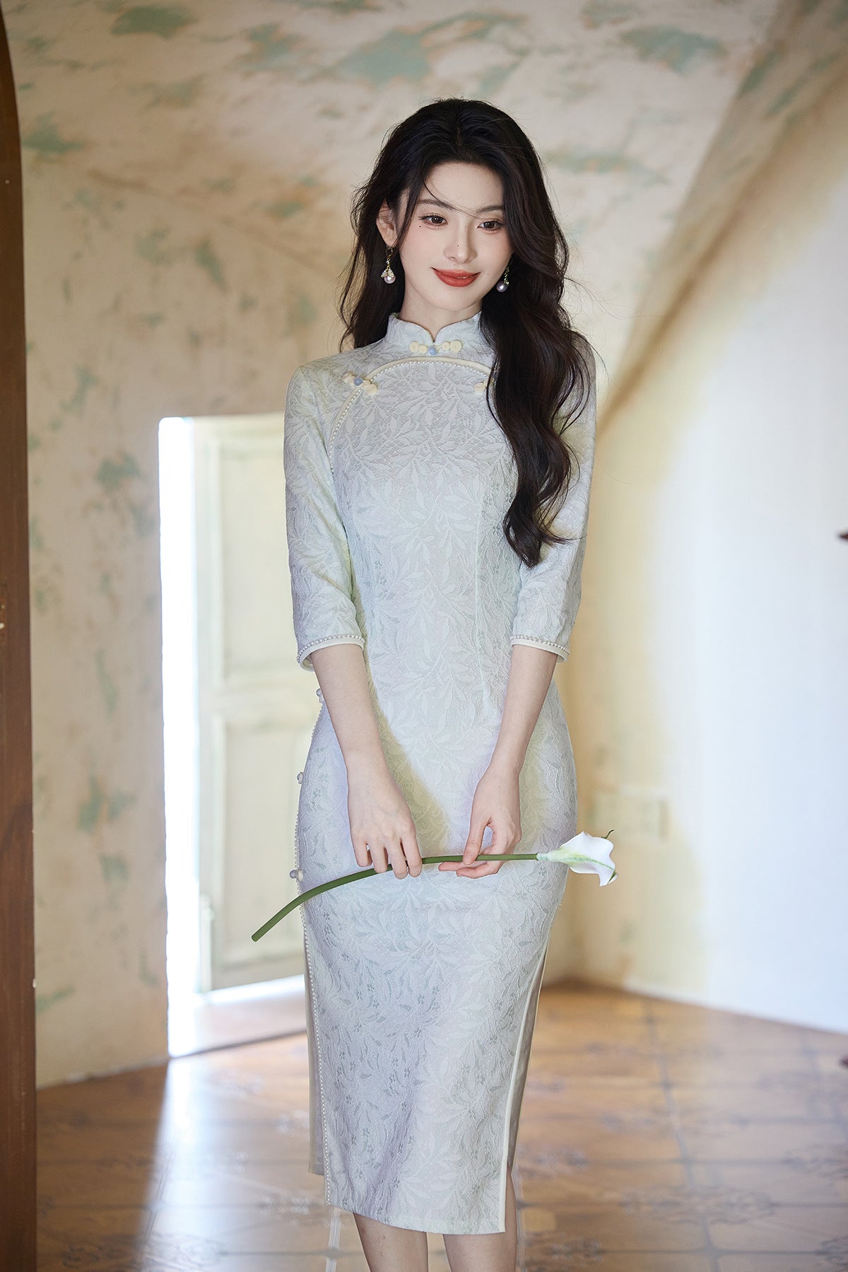 Elegant New Chinese Style Cheongsam – Daily Wear 2025