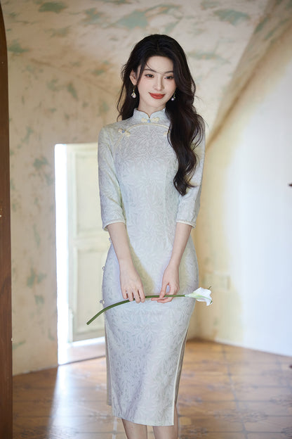 Elegant New Chinese Style Cheongsam – Daily Wear 2025
