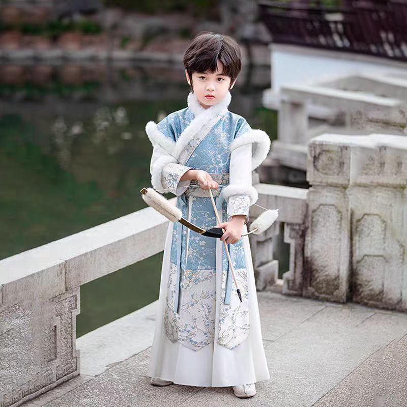 Children’s Chinese Style Hanfu | Autumn Winter Boys’ National Style Tang Suit