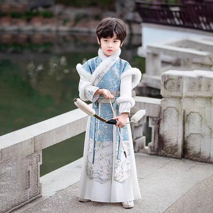 Children’s Chinese Style Hanfu | Autumn Winter Boys’ National Style Tang Suit