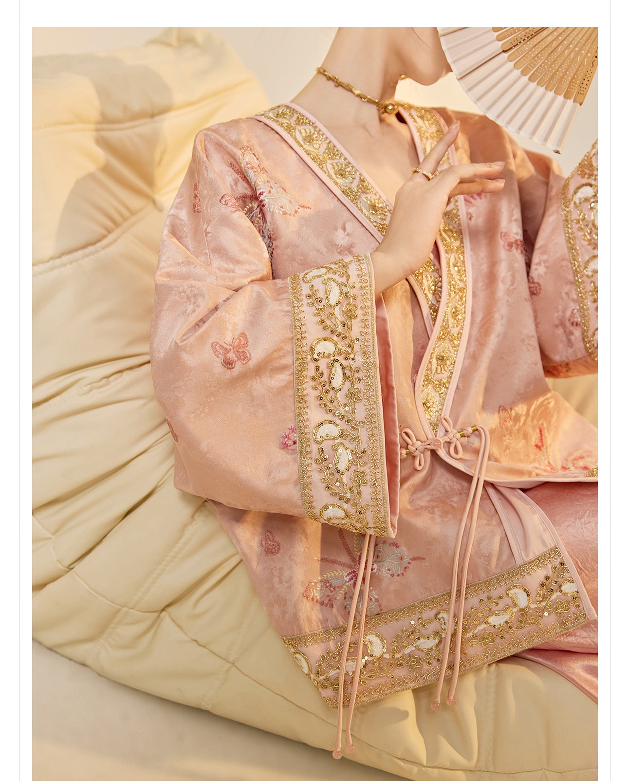 2025 Early Autumn Elegant New Chinese Style Embroidered Jacquard Coat | National Style