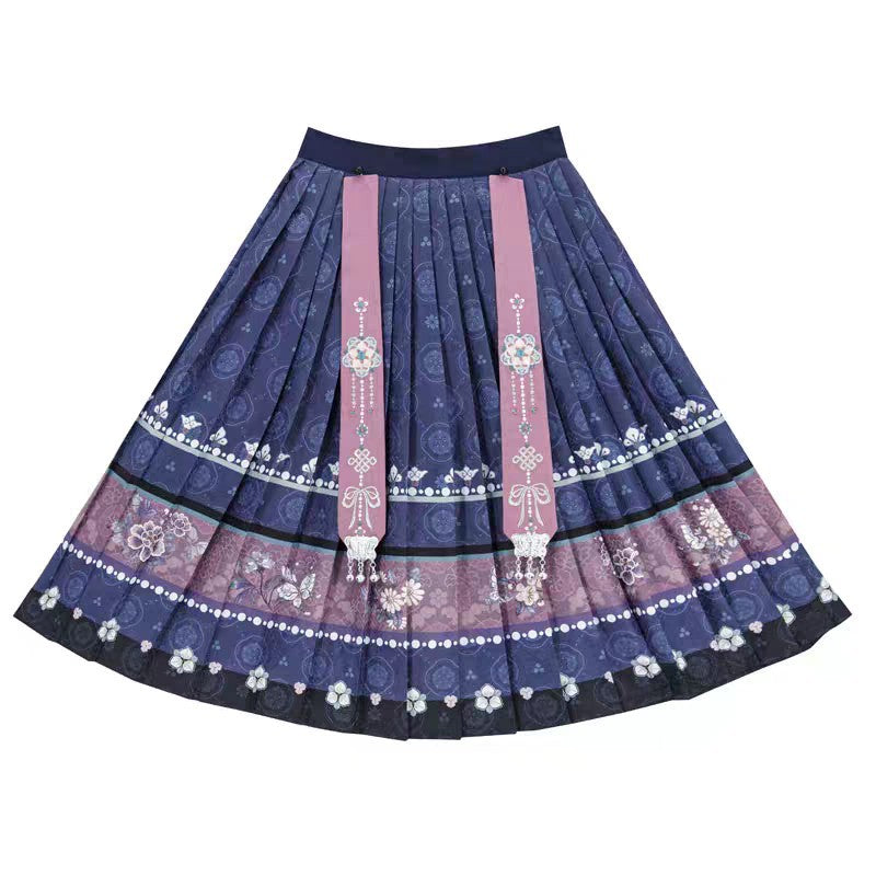 Oriental Holiday Ethnic Wear — Oblique Collar Big Sleeve Daily Set