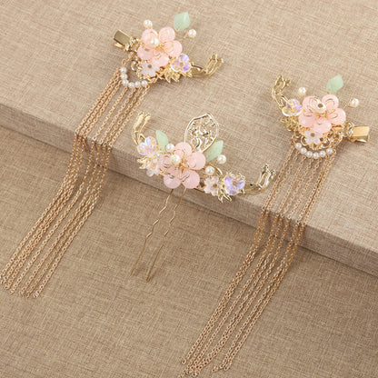 Hanfu Hair Accessories Fairy Girl Tassel Hairpin Full Set Buyao Hairpin