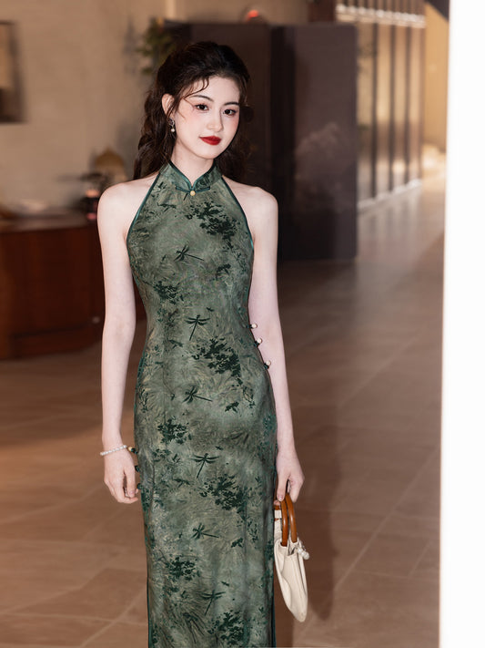 Fashionable Mid-Length Cheongsam – Youth Sexy Daily Dress