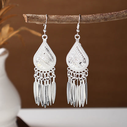 Ancient Style Ethnic Earrings | Elegant Miao Jewelry for Women