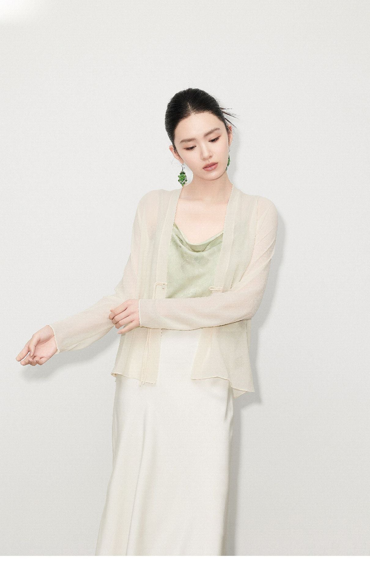 Elegant Sunscreen Georgette Top