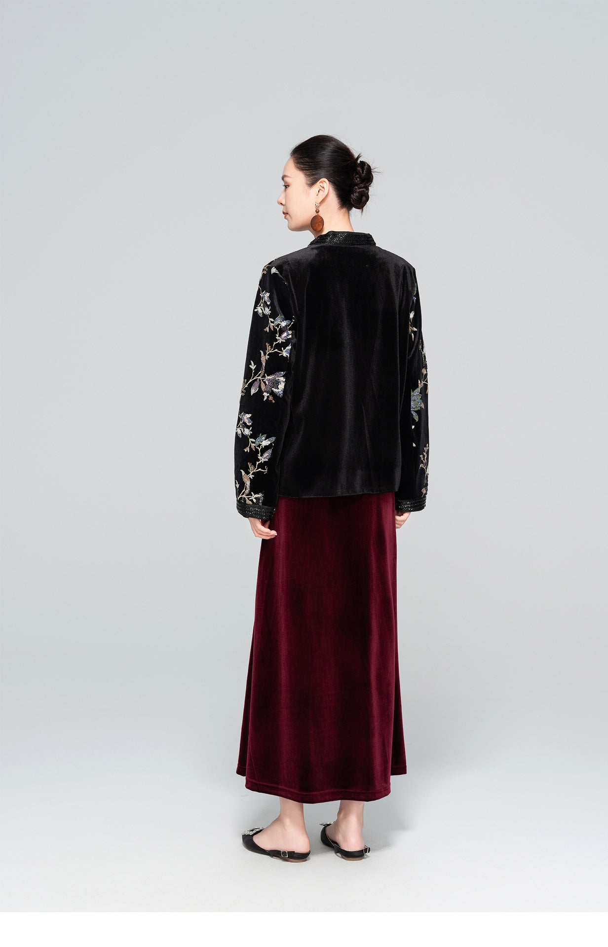 Elegant Loose Retro Sequin Jacket for Women