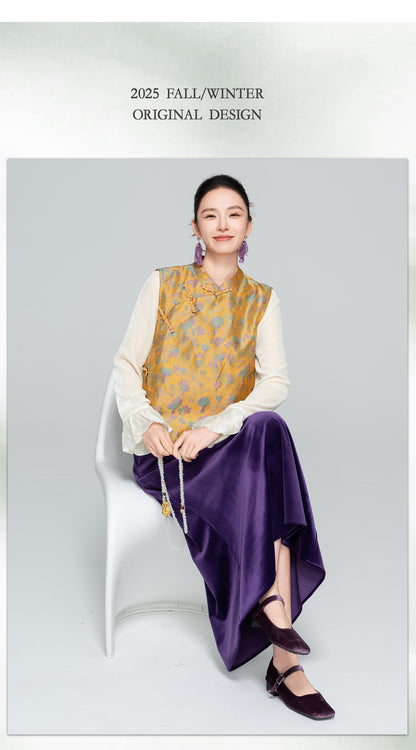 Stylish Sleeveless Vest with Stand Collar