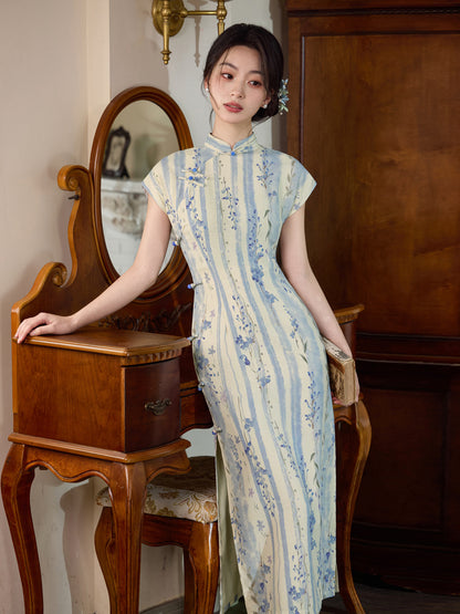 Artistic Chinese Qipao – Breathable Side Eight-Button Dress