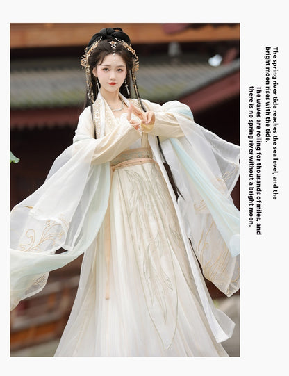 Fairy Song Hanfu Costume — Elegant Waist-Length Ru Skirt Outfit