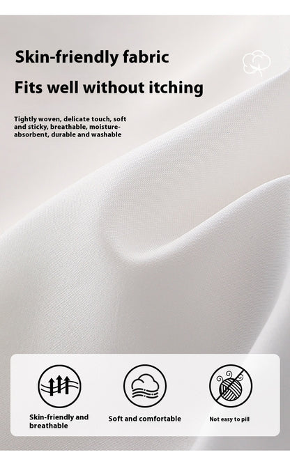 New Chinese Style Girls Outfit — Short Sleeve Shirt & Pleated Skirt