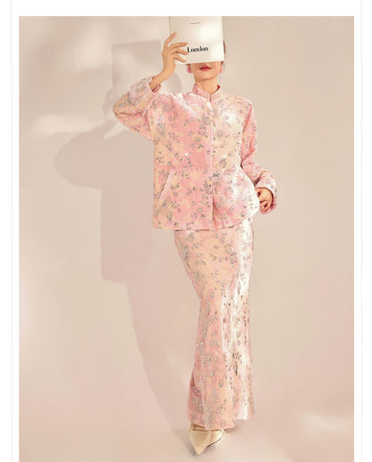 2026 Spring New Chinese Beaded Rayon Elegant Youthful Jacket