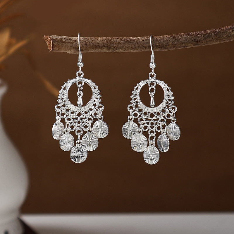Ancient Style Ethnic Earrings | Elegant Miao Jewelry for Women