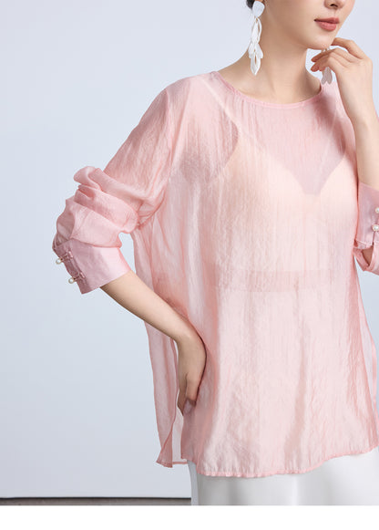 Simple & Stylish Chinese National Style Blouse