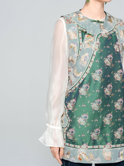 National Style Exquisite Embroidered Vest