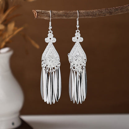 Ancient Style Ethnic Earrings | Elegant Miao Jewelry for Women